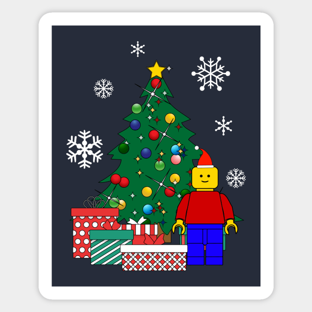 Lego Man Around The Christmas Tree Sticker by Nova5